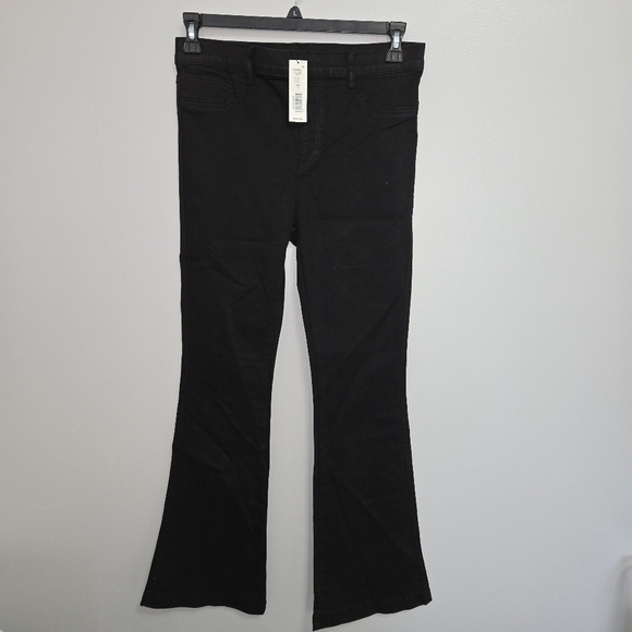 Anna & Ava Black Flare Wide Leg Jeans Size Large NWT - Picture 4 of 12